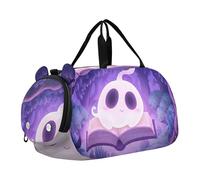 Sac de voyage pour garçons, sac de week-end, sac de nuit, coquillages, plage de sable, sac de soleil pour voyage, sac de sport, de danse, Cute Ghost Book Purple Forest, Classique