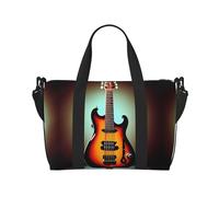 Sac de voyage pour guitare, basse, instrument de musique, sac de voyage pour femme, sac de sport, sac de sport, sac de sport pour la nuit, noir, One Size