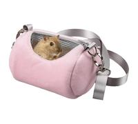 Sac de voyage pour hamster - Porte-sac à dos en peluche confortable pour cochons d'Inde et petits animaux de compagnie - Sac cylindrique portable - Valise sortie confortable pour lapins, oiseaux