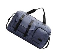Sac de voyage pour homme et femme avec compartiment à chaussures, bleu, Beauté de masse