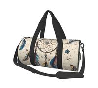 Sac de voyage pour homme et femme avec compartiment à chaussures - Grande capacité - Attrape-rêves et lune - Sac fourre-tout de sport pour voyage, yoga, Attrape-rêves et lune, Taille unique