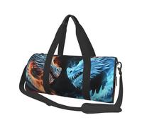 Sac de voyage pour homme et femme avec compartiment à chaussures - Grande capacité - Monuments historiques de l'Arménie - Sac fourre-tout de sport pour voyage, yoga, Dragons de glace et de feu.,