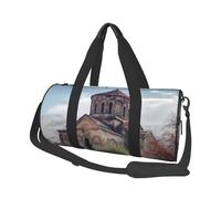 Sac de voyage pour homme et femme avec compartiment à chaussures, grande capacité, sac de nuit, pensées, fleurs, sac fourre-tout, sac de sport pour voyage, yoga, Église arménienne, Taille unique