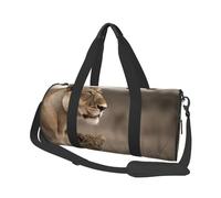 Sac de voyage pour homme et femme avec compartiment à chaussures, grande capacité, sac de nuit, petit bouledogue blanc, sac fourre-tout de sport, sac de sport pour voyage, yoga, Lionne avec petit,