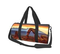 Sac de voyage pour homme et femme avec compartiment à chaussures - Grande capacité - Sac de voyage - Peinture au poulet - Sac fourre-tout de sport pour le yoga, Arches National Park, Taille unique