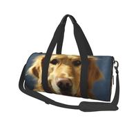 Sac de voyage pour homme et femme avec compartiment à chaussures - Grande capacité - Sac de voyage - Sac fourre-tout doré pour le sport et le yoga, Golden Dog, Taille unique