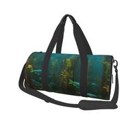 Sac de voyage pour homme et femme avec compartiment à chaussures, grande capacité, sac de voyage, yoga, Important Habitat Poisson Croissance Dope, Taille unique
