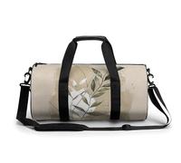 Sac de voyage pour homme et femme - Grande capacité - Art botanique abstrait - Sac de sport en toile pour voyage, yoga, blanc, 45 cm/22,9 cm/22,9 cm, blanc, blanc, 17.7in/9in/9in
