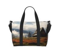 Sac de voyage pour homme et femme - Réglable - Grande capacité - Sac fourre-tout étanche pour le sport et le yoga, Vieille grange, Taille unique
