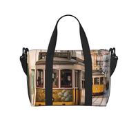 Sac de voyage pour homme et femme - Réglable - Grande capacité - Sac fourre-tout étanche pour le sport et le yoga, Tram Lisbonne, Taille unique