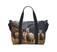 Sac de voyage pour homme et femme - Réglable - Grande capacité - Sac fourre-tout étanche pour le sport et le yoga, Lamas dans les Andes, Taille unique