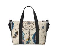 Sac de voyage pour homme et femme - Réglable - Grande capacité - Sac fourre-tout étanche pour le sport et le yoga, Attrape-rêves et lune, Taille unique