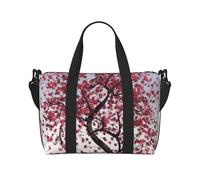 Sac de voyage pour homme et femme - Réglable - Grande capacité - Sac fourre-tout étanche pour le sport et le yoga, Cerisier japonais, One Size