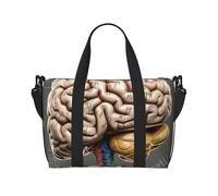Sac de voyage pour homme et femme - Réglable - Grande capacité - Sac fourre-tout étanche pour le sport et le yoga, Cerveau humain., Taille unique