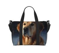Sac de voyage pour homme et femme - Réglable - Grande capacité - Sac fourre-tout étanche pour le sport et le yoga, Golden Retriever, Taille unique