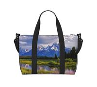 Sac de voyage pour homme et femme - Réglable - Grande capacité - Sac fourre-tout étanche pour le sport et le yoga, Parc national du Grand Teton., Taille unique