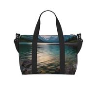 Sac de voyage pour homme et femme - Réglable - Grande capacité - Sac fourre-tout étanche pour le sport et le yoga, Glacier National Park, Taille unique