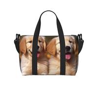 Sac de voyage pour homme et femme - Réglable - Grande capacité - Sac fourre-tout étanche pour le sport et le yoga, Golden Retriever Dogs Chiots, Taille unique