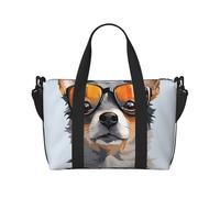 Sac de voyage pour homme et femme - Réglable - Grande capacité - Sac fourre-tout étanche pour le sport et le yoga, Lunettes Chihuahua, Taille unique