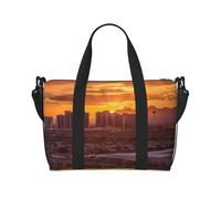 Sac de voyage pour homme et femme - Réglable - Grande capacité - Sac fourre-tout étanche pour le sport et le yoga, Las Vegas Sunset, Taille unique