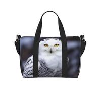 Sac de voyage pour homme et femme - Réglable - Grande capacité - Sac fourre-tout étanche pour le sport et le yoga, Chouette arctique, Taille unique