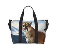 Sac de voyage pour homme et femme - Réglable - Grande capacité - Sac fourre-tout étanche pour le sport et le yoga, Animal - Lion des montagnes, Taille unique