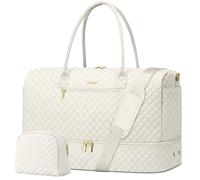 Sac de voyage pour la nuit - Sac de sport pour femme avec compartiment à chaussures - Sac de voyage avec trousse de toilette - Sac de sport avec poche humide pour salle de sport, hôpital pour travail