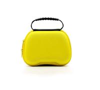 Sac de Voyage pour Manette de Jeu avec Pochette en Filet, étui de Protection pour Manette de Jeu pour PS5/PS4/S_Witch Pro, 18*15*8cm (Jaune)