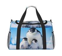 Sac de voyage pour mère pingouin et bébé, sac de week-end pour homme et femme, adapté pour les voyages et les activités de plein air