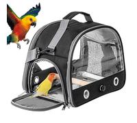 Sac de voyage pour oiseaux avec perche et plateau sur pied, animaux respirants hors de la cage de voyage, accessoires pour animaux de compagnie pour visiter le vétérinaire et les aventures en plein