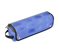 Sac de voyage pour outils capillaires avec tapis en fer, outils chauffants, organiseur de voyage pour fer plat, outils chauds et accessoires de soins capillaires, texture aquarelle