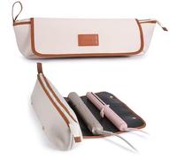 Sac de voyage pour outils capillaires avec tapis résistant à la chaleur, grand sac de rangement pour outils chauds, fer à friser/fer plat, étui de transport pour outils de coiffure, essentiels de