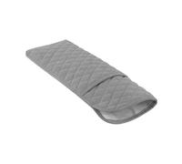 Sac de voyage pour outils capillaires pour fer à lisser et sèche-linge, organiseur résistant à la chaleur avec deux poches, 35 x 14 cm, étui de rangement en velours pêche pour femme