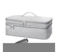 Sac de voyage pour outils capillaires, rangement portable, brosse double couche, fer à friser et autres chauds, grande capacité avec coussinet