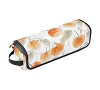 Sac de voyage pour outils de cheveux avec coussinet résistant à la chaleur et à la poussière pour fers plats, lisseurs, fers à friser, cape artistique, groseille à maquereau blanc