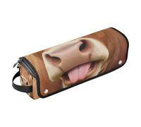 Sac de voyage pour outils de cheveux avec coussinet résistant à la chaleur, étui de voyage étanche pour fer à friser plat, fer à lisser, fer à friser, vache avec langue