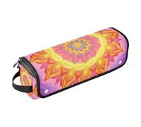 Sac de voyage pour outils de cheveux avec coussinet résistant à la chaleur, étui de voyage imperméable pour fer à friser, fer à friser, sèche-cheveux, mandala vif fleurs bohème pour femmes pochette de