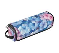 Sac de voyage pour outils de cheveux avec tapis amovible résistant à la chaleur double couche pour fers plats, lisseurs, fers à friser, accessoires de voyage aquarelle hortensia