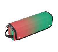 Sac de voyage pour outils de cheveux avec tapis résistant à la chaleur, étui de voyage imperméable pour fer à friser plat, fer à lisser, fer à friser, sac de voyage de Noël contrasté pour femme