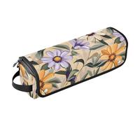 Sac de voyage pour outils de cheveux avec tapis résistant à la chaleur, imperméable, organiseur de voyage pour fers plats, lisseurs, fers à friser, style de Georgia O'Keeffe Marguerites Fleurs
