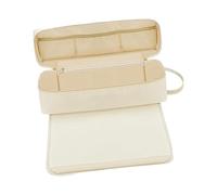 Sac de voyage pour outils de cheveux avec tapis résistant à la chaleur - Organiseur portable pour fer à lisser, bigoudis et brosses - Pochette de maquillage élégante pour femme 41 x 13 x 13 cm