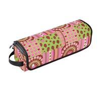 Sac de voyage pour outils de cheveux et tapis résistant à la chaleur avec fermeture éclair esthétique Y2k vintage nostalgie grande capacité organisateur d'outils pour cheveux pour outils chauds, fer à