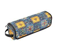 Sac de voyage pour outils de cheveux et tapis résistant à la chaleur avec fermeture éclair - Étui de transport portable pour fers plats, lisseurs, fers à friser, tapisserie en céramique - Essentiels