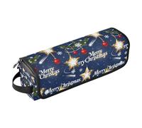 Sac de voyage pour outils de cheveux et tapis résistant à la chaleur, étui de transport portable pour fer plat, fer à lisser, fer à friser, étui de voyage Merry Christmas Golden Star Trave pour femme