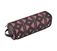 Sac de voyage pour outils de cheveux et tapis résistant à la chaleur pour outils chauffants, organiseur pour lisseurs, fer à friser, sèche-cheveux, accessoire de voyage abstrait noir japonais,