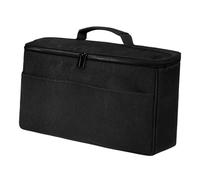 Sac de voyage pour outils de cheveux - Organiseur pour fer à lisser, séchoir, brosse à boucler, étui de rangement portable 37 x 10 x 20 cm - Noir