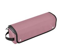 Sac de voyage pour outils de cheveux pour femme avec tapis amovible résistant à la chaleur, grand étui de voyage pour lisseurs, fer à friser, sèche-cheveux, rose poudré