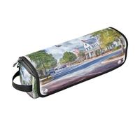 Sac de voyage pour outils de coiffure pour femme avec coussinet résistant à la chaleur, organiseur d'accessoires de coiffure amovible pour lisseurs, fer à friser, sèche-cheveux, quartier historique