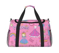 Sac de voyage pour robe de princesse, sac de sport coloré pour la gym, le week-end, pour homme et femme, bagage à main léger pour entraînement et vacances