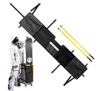 Sac de voyage pour ski et snowboard - 150 x 30 cm surdimensionné imperméable Dalima, porte-planche pliable avec section de coffre séparée | Sac robuste pour les vols de sports d’hiver Athlètes de comp